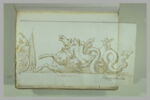 Naïade allongée sur un hippocampe, un amour debout sur un enroulement de..., image 2/2