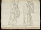 Deux diacres en procession ; à gauche le premier tient un chandelier, ..., image 1/2