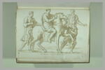 Cavalier drapé, allant vers la droite, tenant une couronne dans sa main..., image 2/2
