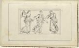 Etude d'après l'antique : femmes drapées se tenant par la main, image 1/2
