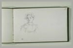 Jeune femme, coiffée d'un bonnet, vue en bsute, image 2/2