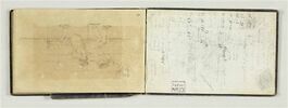 Deux figures sur un banc ; homme de profil, image 2/2