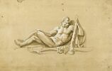 Statue d'Hercule couché, appuyé sur sa massue, image 1/2