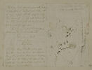 Plan de la rade de Portsmouth sur une lettre anglaise adressée à Pingret, image 1/2