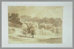 Vue de la grande cascade du parc du château de Vaux-le-Vicomte, image 2/2