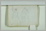 Figure debout, levant les bras ; femme et enfant, image 2/2