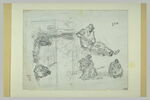 Etudes de figures assises, image 2/2