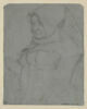 Femme âgée, coiffée d'une cornette, en prières, image 1/2
