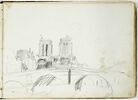 Notre-Dame de Paris, vue d'un pont, image 1/2