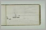Bateau à vapeur et barque en vue de la côte, image 2/2