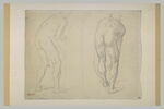 Deux hommes nus, de dos, penchés en avant, image 2/2