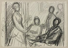 Etude pour le portrait de la famille Dubourg, image 1/2