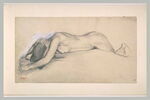 Femme nue couchée sur le ventre, image 2/2