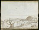 Vue des toits de Rome et de la coupole du Panthéon, depuis la loge de Saint-Hubert, image 2/2
