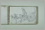 Cheval attelé à une charrette, image 2/2