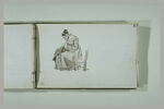 Femme assise, cousant, image 2/2