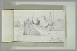 Figures sur une embarcation, au bord d'un fleuve, à Bercy, image 2/2