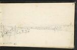 Paysage fluvial à Bâle, 2 août 1823, image 1/3