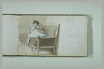 Femme lisant sur un sofa, image 2/2