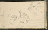 Paysage avec château et église sur le Petit Saint-Bernard, image 1/2