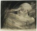 Figure de spectre portant la main droite à son front : 'Madame La Mort', image 1/2