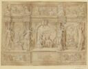 Frontispice avec deux personnages, symboles de Mausole et d'Artémise, image 1/2
