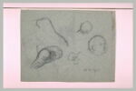 Têtes de personnage et de canard ; croquis divers, image 2/2