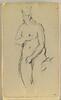 Croquis de femme nue d'après une statue antique, image 1/2