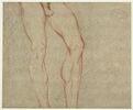 Etude d'un corps d'homme nu, de la taille aux pieds, image 1/2