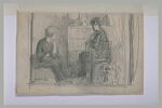 Deux femmes assises, conversant, image 2/2