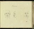 Trois études de tête : l'Horreur, image 1/2