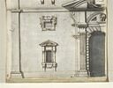 Vue de la partie gauche de la façade de la Porta Pia à Rome, image 1/2