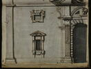 Vue de la partie gauche de la façade de la Porta Pia à Rome, image 2/2