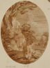 Paysage avec arbres et rochers au bord de l'eau, image 1/2
