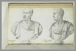 Deux bustes l'un de 'M. MARCELLO' ; l'autre de 'POMPEO', image 3/3