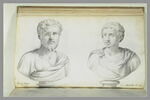 Deux bustes l'un de 'LUCIO VERO' ; l'autre de 'MARCELLO', image 3/3