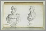 Deux bustes représentant l'un 'A. CARACALLA' ; l'autre 'GALLIENO', image 3/3