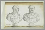 Deux bustes représentant l'un 'VITELLO' ; l'autre 'VOLUSIANO', image 3/3