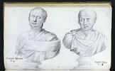 Deux bustes représentant : 'SCIPIONE AFFRICANO' et 'SCIPIONE NASICA', image 1/3