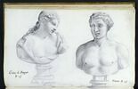 Deux bustes représentant l'un 'GIULIA di POMPEO' ; l'autre 'FAUNO', image 1/3