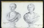 Deux bustes : 'AGRIPPINA GIOUANE' ; 'PLAUTILLA MOGLIE di CARACALLA', image 1/3