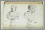 Deux bustes représentant l'un 'LUCILLA' ; l'autre 'SCRIBONIA', image 3/3