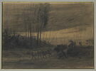 Berger passant avec son troupeau à Biau, image 2/3