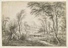 Paysage : un pont en pierres enjambant un cours d'eau, image 1/2