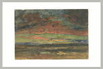 Paysage : Vue de l'étang de l'Aleva au soleil couchant, image 2/2