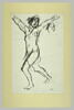 Femme nue, avançant la tête tournée vers la droite, les bras écartés, image 1/2