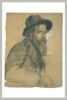 Portrait d'un vieil homme barbu, coiffé d'un chapeau, image 2/2