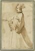Portrait du cardinal Spada, debout, la main droite tendue en avant, image 1/2