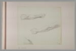 Deux études de bras et croquis d'une épaule droite, image 2/2