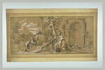 Cimon faisant mettre dans la galère, le bouclier de Thésée, mort à Syros, image 2/2